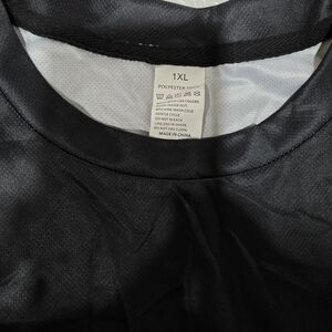 Black Polyester T-Shirt 1XL